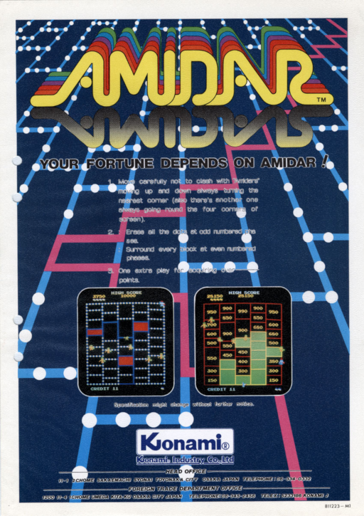 Amidar (older) Arcade Game Cover
